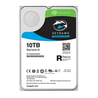 Seagate SkyHawk AI 10TB 3.5-inch surveillance hard drive