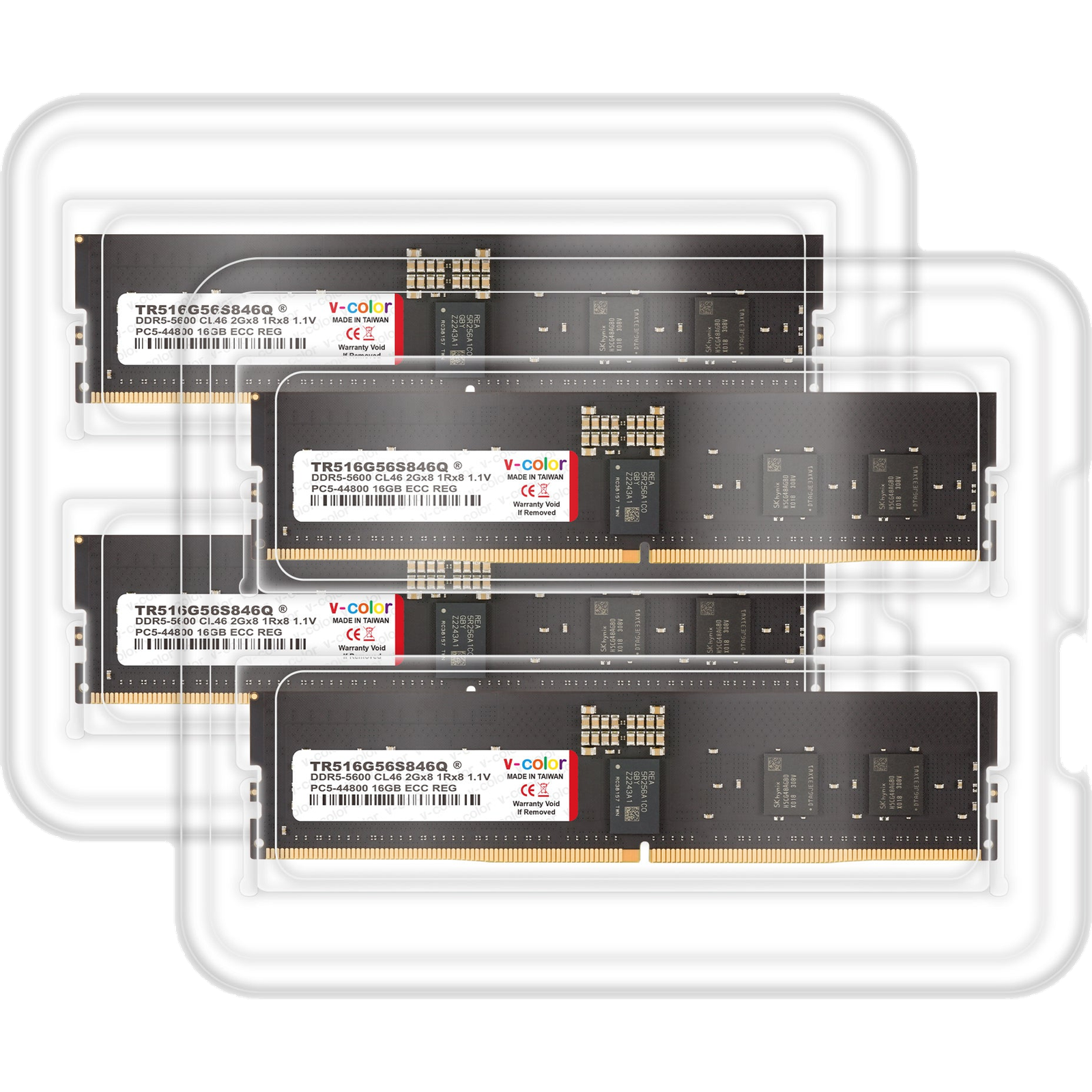 V-Color RDIMM DDR5-5600 64GB (16GBx4) Kit — JEDEC