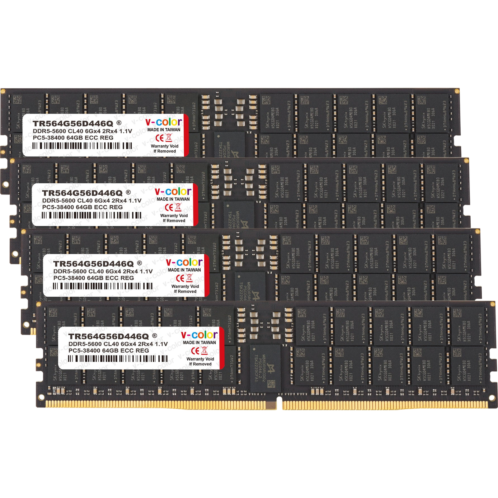 V-Color RDIMM DDR5-5600 256GB (64GBx4) Kit — JEDEC