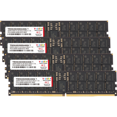 V-Color RDIMM DDR5-5600 256GB (64GBx4) Kit — JEDEC
