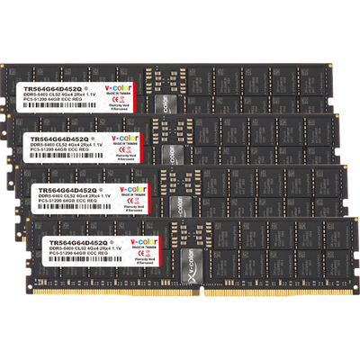 V-Color RDIMM DDR5-6400 256GB (64GBx4) Kit — JEDEC