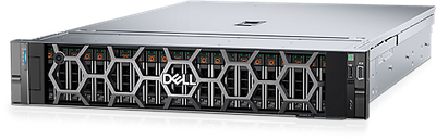 Dell PowerEdge R760 2U two-socket rack server, angled front view of the chassis