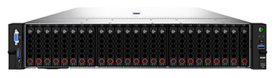 H3C UniServer R4900 G5 2U two-socket rack server, front view of the 25-bay chassis