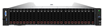H3C UniServer R4900 G5 2U two-socket rack server, front view of the 25-bay chassis