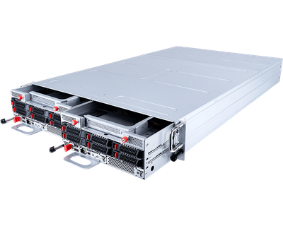 MSI CD270-S3071-X2 2u2n (eia 19") core compute product photo showing the front of the chassis