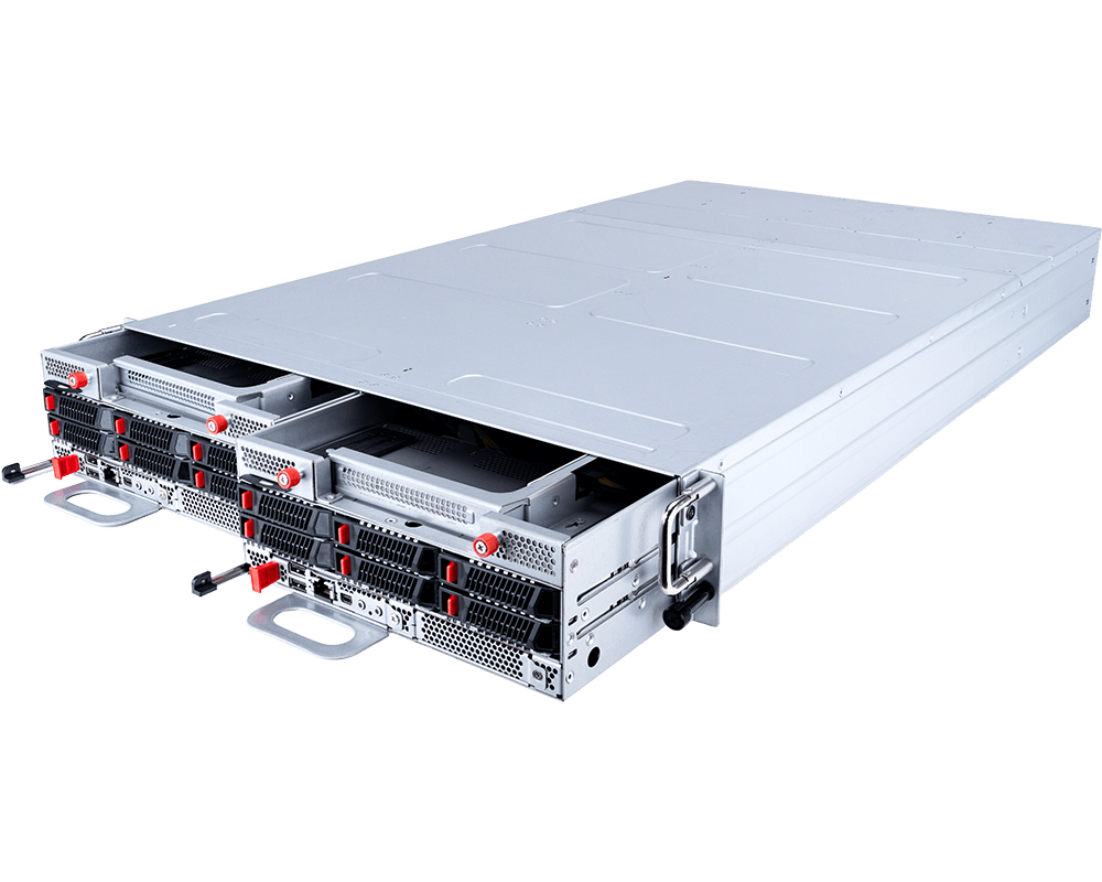 MSI CD270-S3071-X2 2u2n (eia 19") core compute product photo showing the front of the chassis