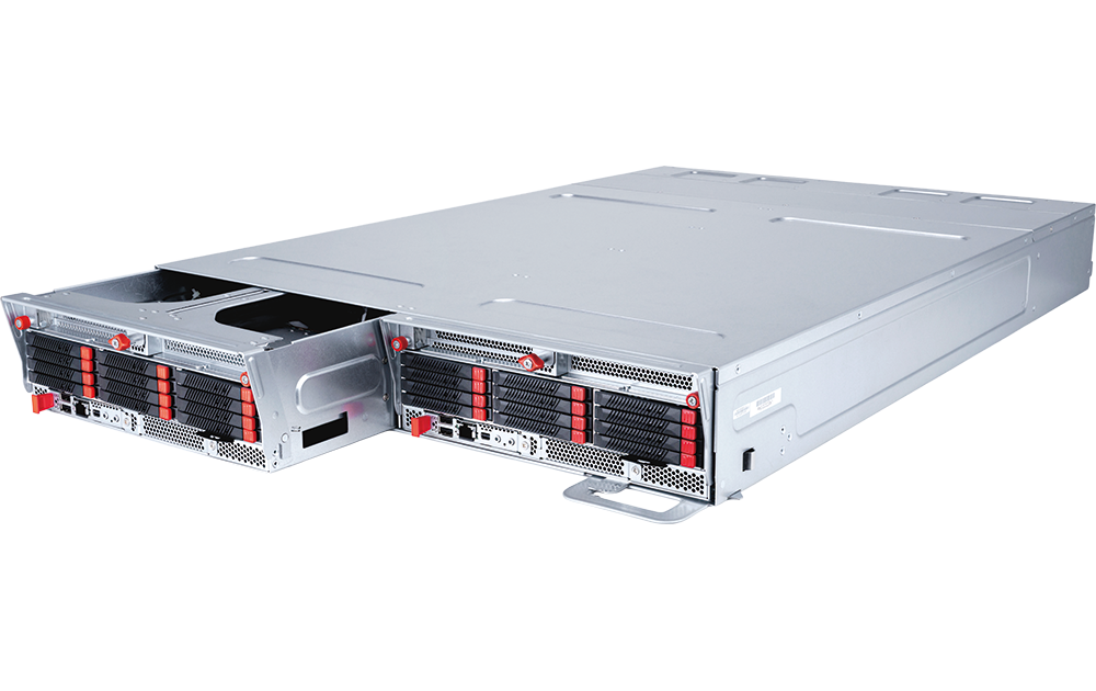 MSI CD281-S4051-X2 2ou2n (orv3 21") open compute product photo showing the front of the chassis