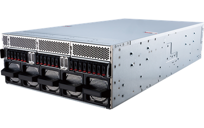 MSI CG480-S5063 4u rackmount gpu server product photo showing the front of the chassis