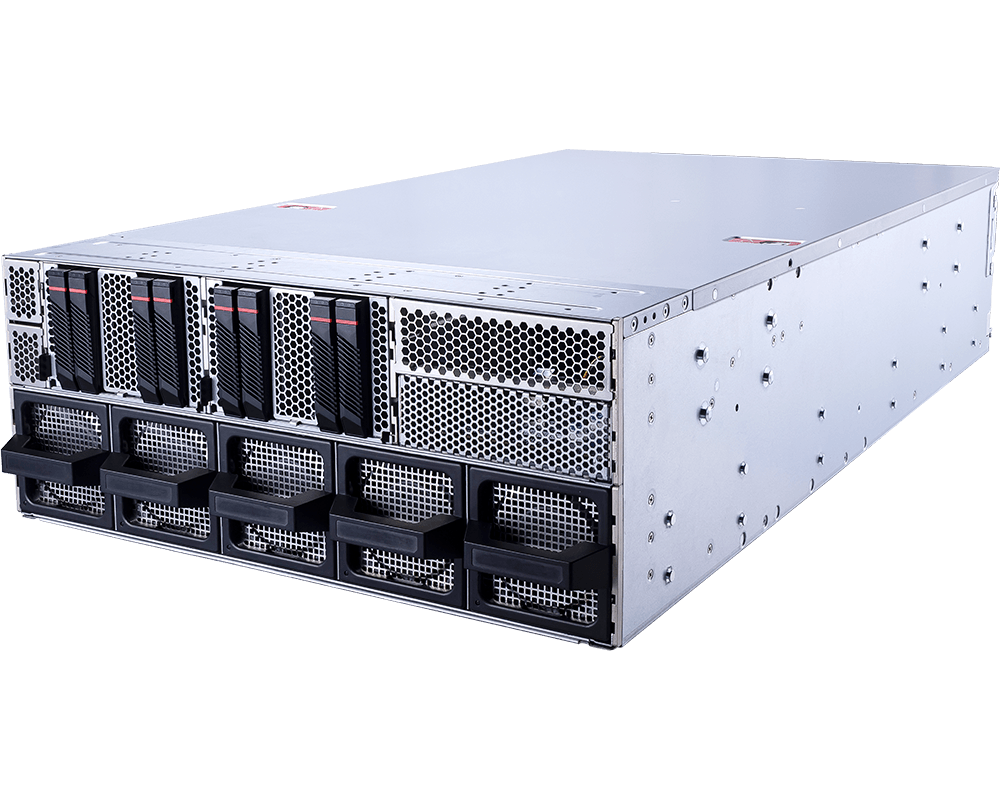MSI CG481-S6053 4u rackmount gpu server product photo showing the front of the chassis