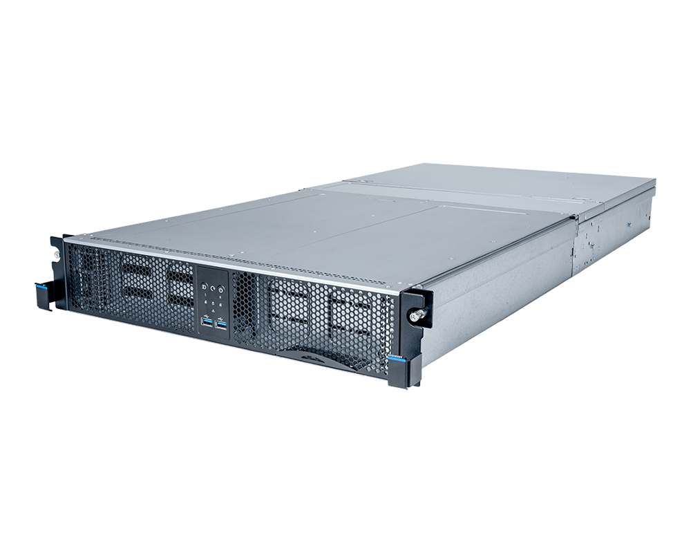 MSI CS280-S3065 2u rackmount storage product photo showing the front of the chassis